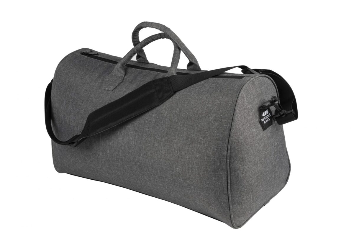 rPet duffel bag grijs achterzijde - Yipp & co
