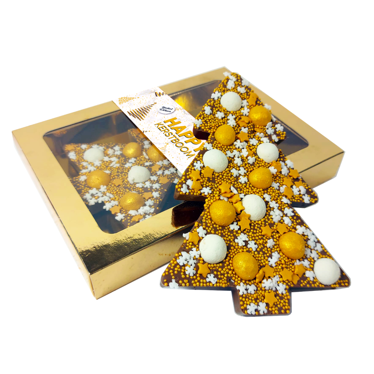 Yolococa 2 stuks champagne, kerstboom, decoratie vogels