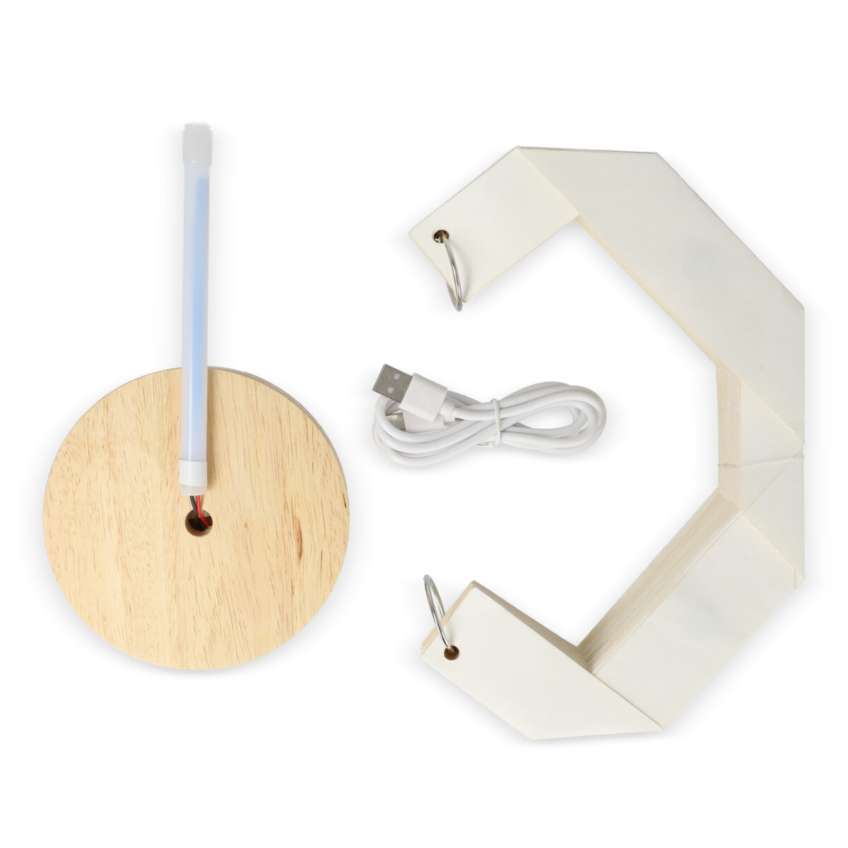 Coollux opvouwbare papieren Ledlamp - Afbeelding 4