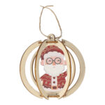 Houten Kerstornament set van 3 - Afbeelding 3