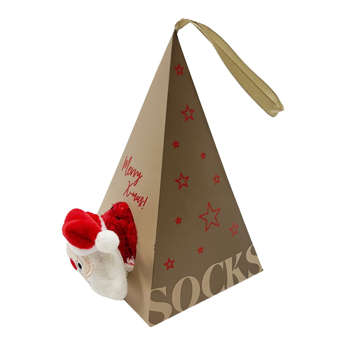 Kerstsokken Funny Santa - Afbeelding 1