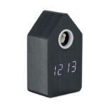 Koekoeksklok met alarm en temperatuurdisplay