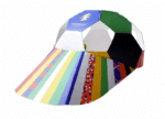 Papieren voetbal cap