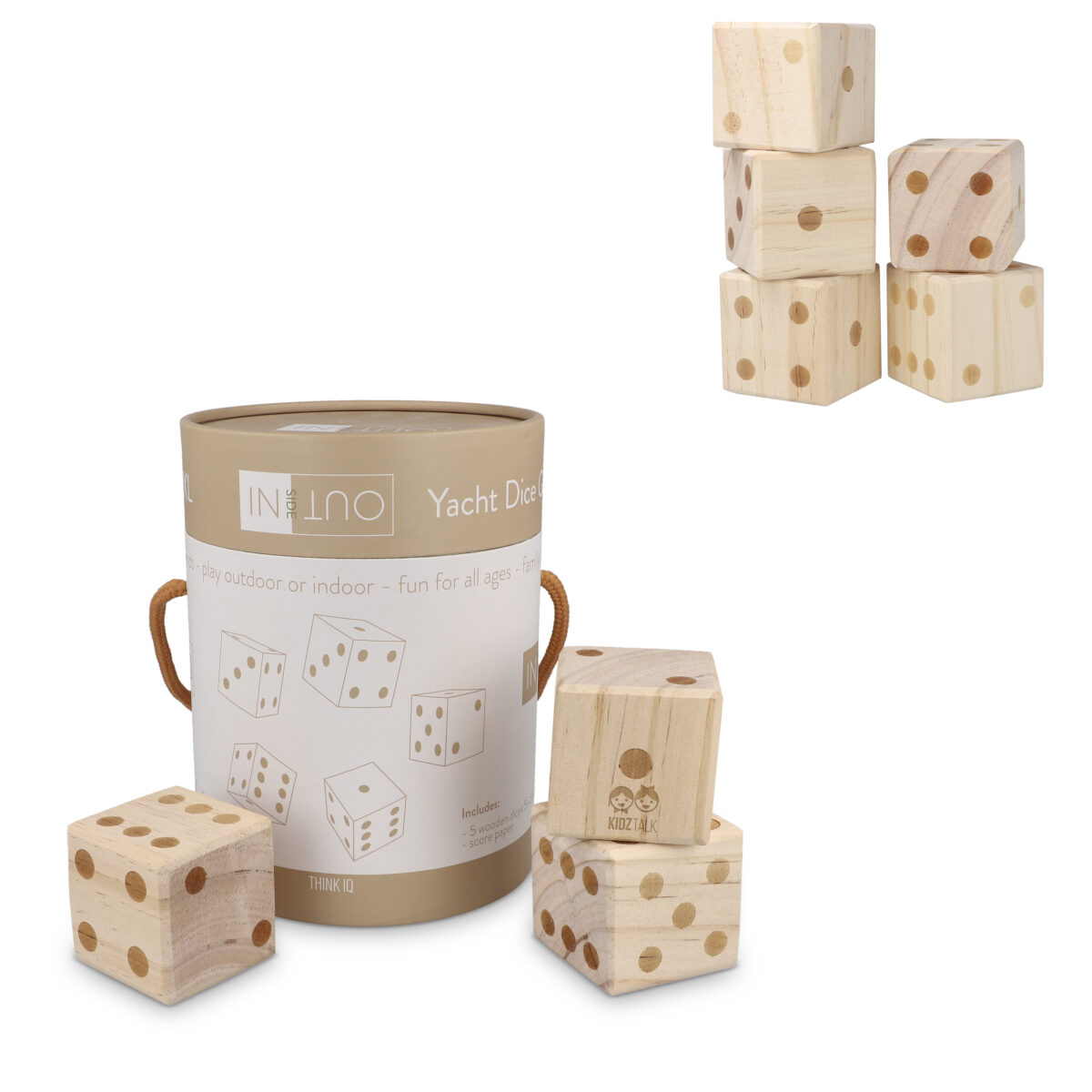 Reuze houten dobbelsteen spel - Afbeelding 2