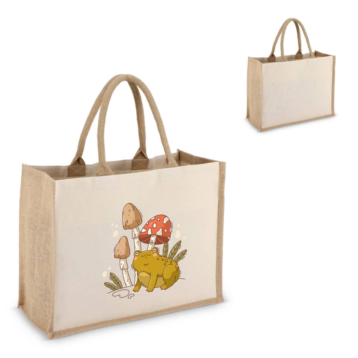 Tote Bag jute/katoen - Afbeelding 2