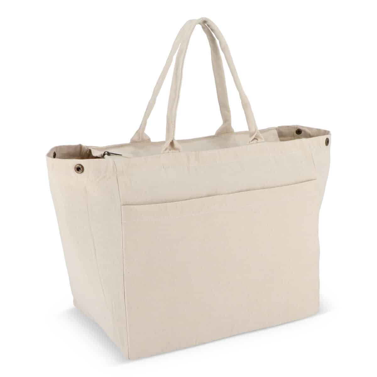 Trendy Tote Bag katoen met rits - Afbeelding 5