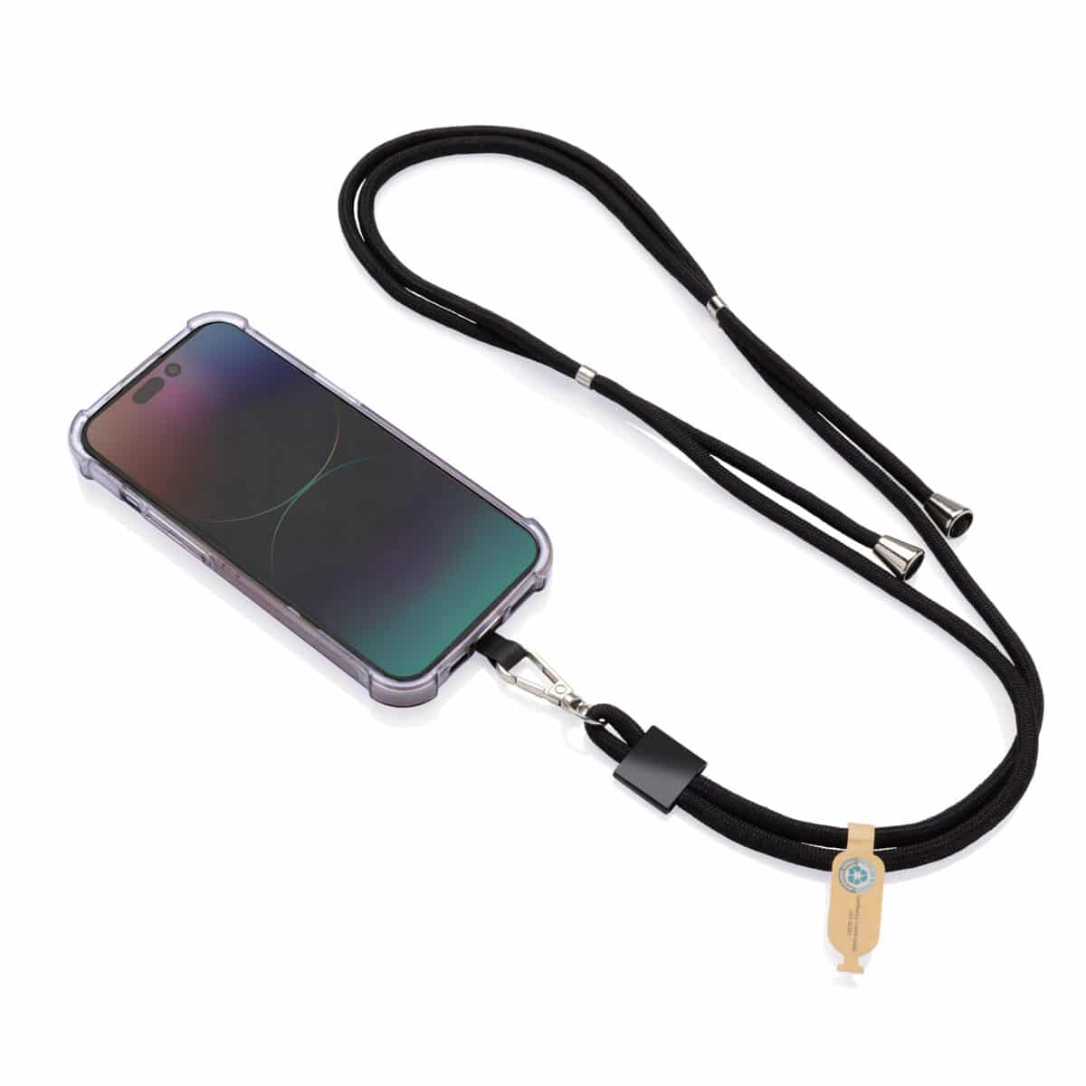 Verstelbare RPET telefoon lanyard - Afbeelding 2