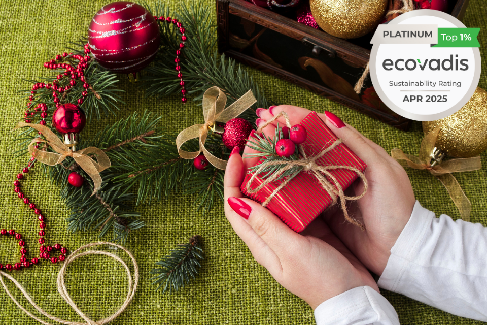 EcoVadis Platinum gecertificeerde duurzame kerstgeschenken van Yipp & Co