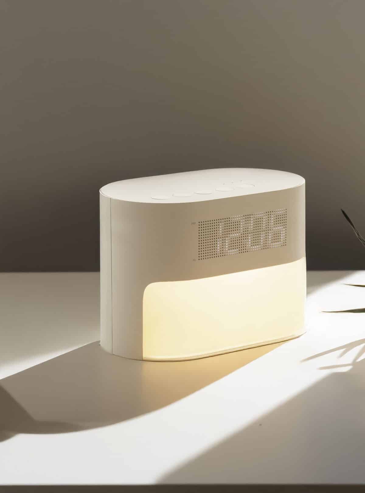 LumaRise RCS gerecycled plastic wekker met witte ruis - Afbeelding 3