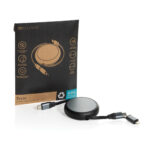 Uittrekbare 240W oplaadkabel recycled aluminium - Afbeelding 3