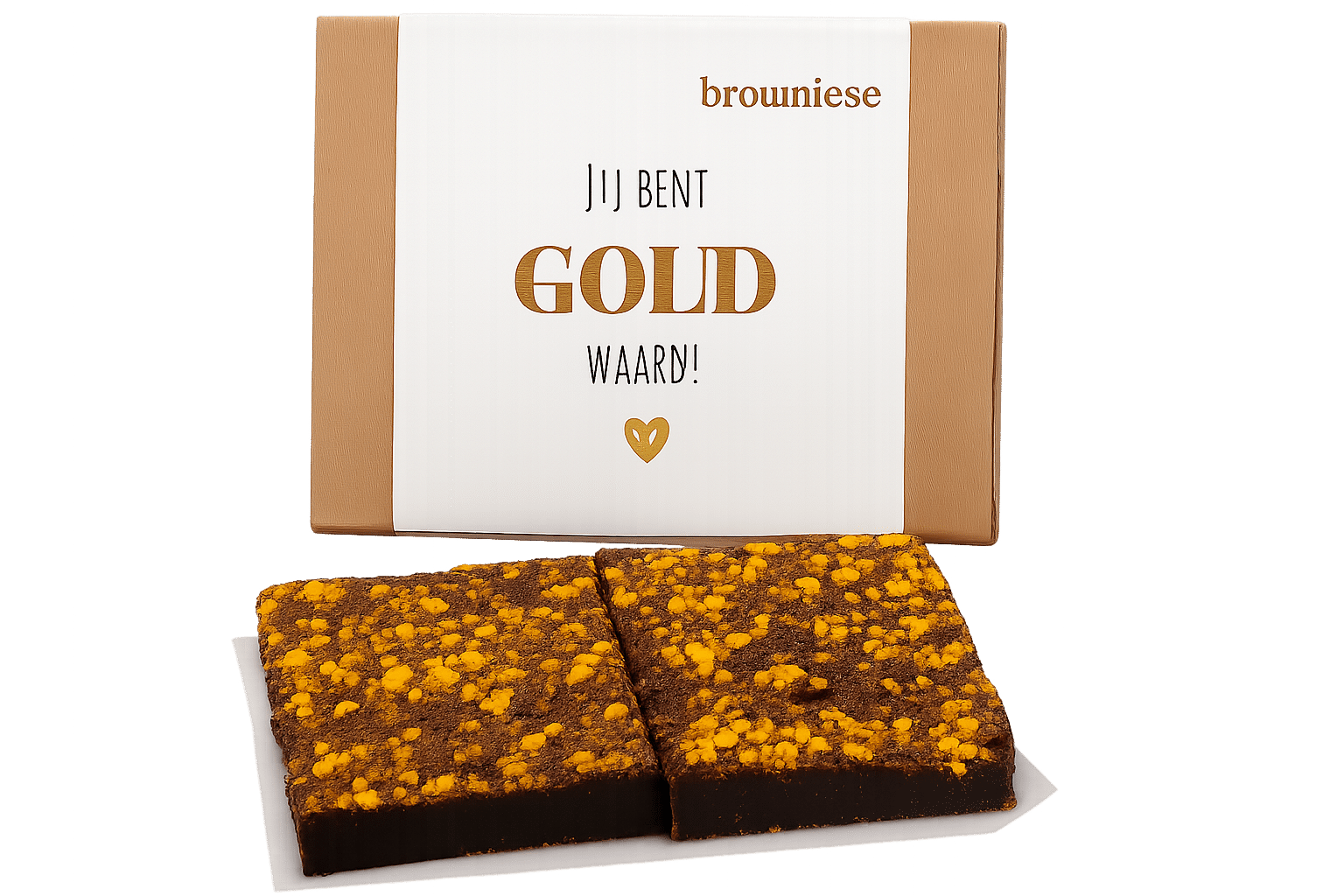 Brownies jij bent goud waard - Yipp&Co Brownies box "Jij bent goud waard" - Image 1