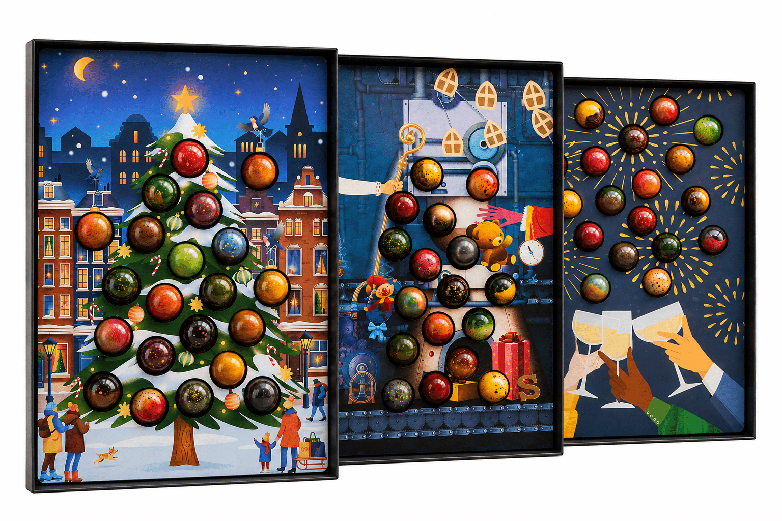 Feestelijke Chocolade Bonbons - Yipp & Co Feestelijke Chocolade Bonbons - Afbeelding 1
