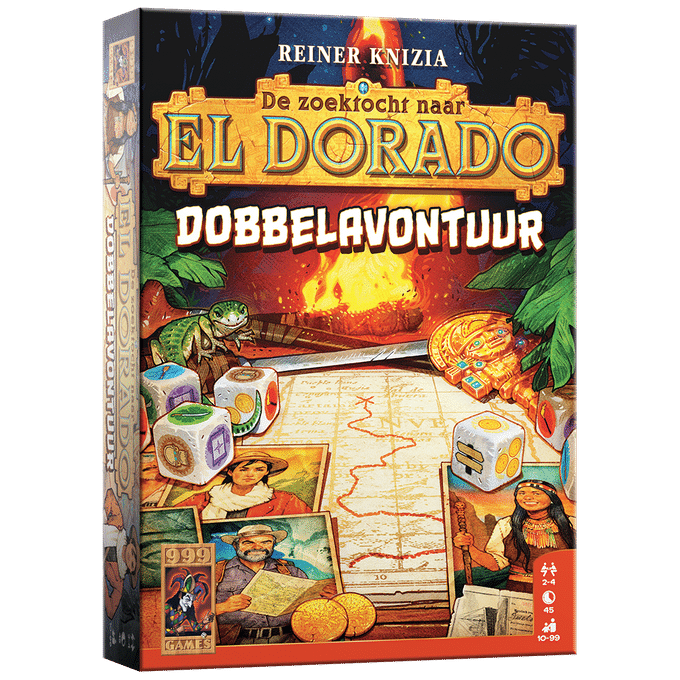 Eldorado dobbelavontuur - originele kerstgeschenken 2026 - YIPP&CO De Zoektocht naar El Dorado: Dobbelavontuur – Spannend dobbelspel - Afbeelding 1