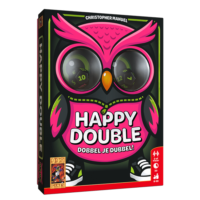 Happy Double - originele kerstgeschenken 2026 - YIPP&CO Happy Double – Spannend dobbelspel - Afbeelding 1