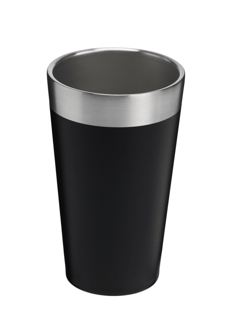 Stanley stapelbare geisoleerde RVS beker 470 ML zwart - duurzaam relatiegeschenk - Yipp & Co Stanley stapelbare 470ml geïsoleerde RVS beker - Afbeelding 1